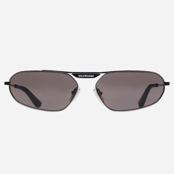 NEW BALENCIAGA METAL PILOT SUNGLASSES WITH LOGO - Picture 1 of 9